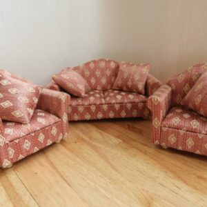 rood bankstel compleet