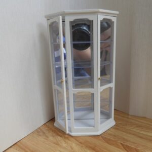 witte vitrine hoekkast