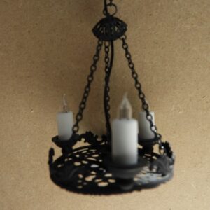 plafondhanglamp met 3 kaarsen